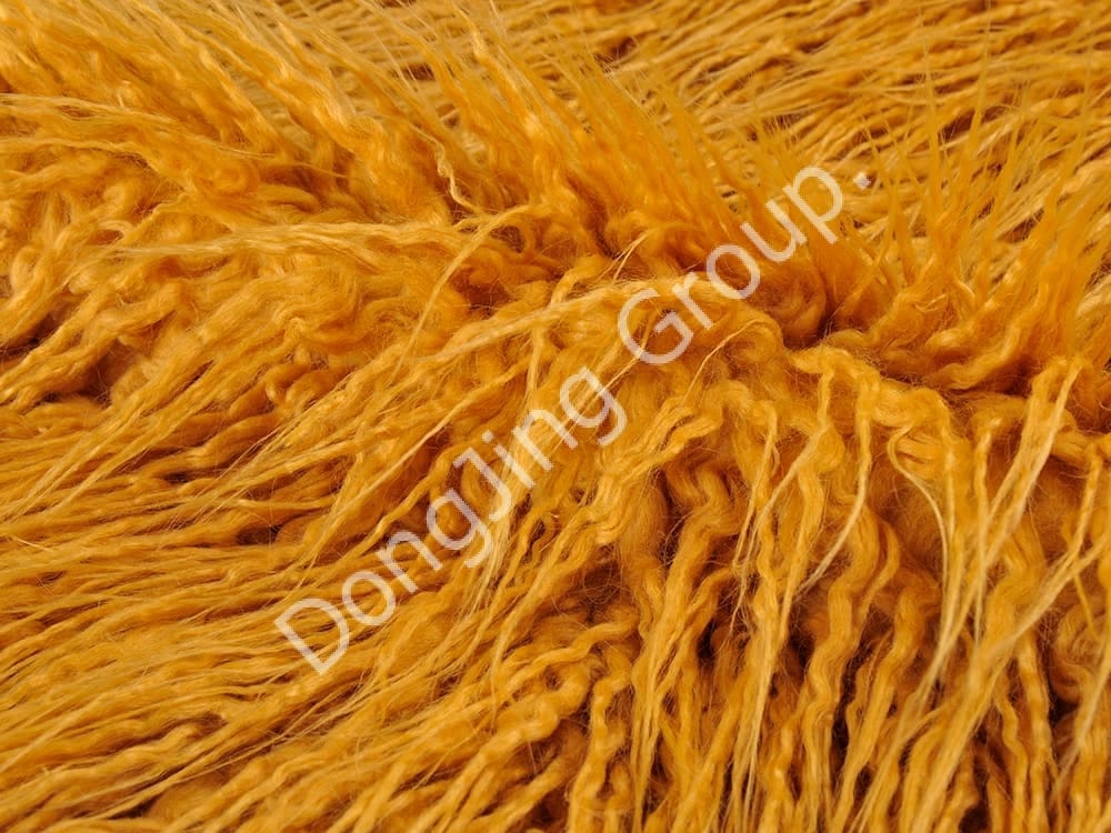 DP0972-Gele secundaire rol faux fur fabric