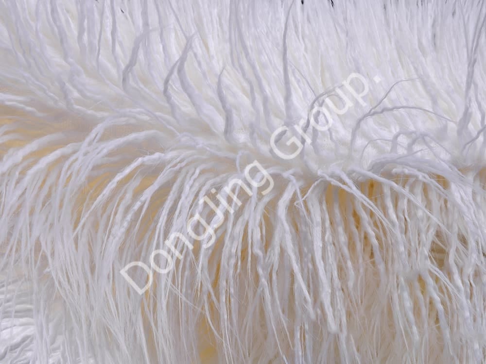 DP0969-Witte dubbele rolrol faux fur fabric