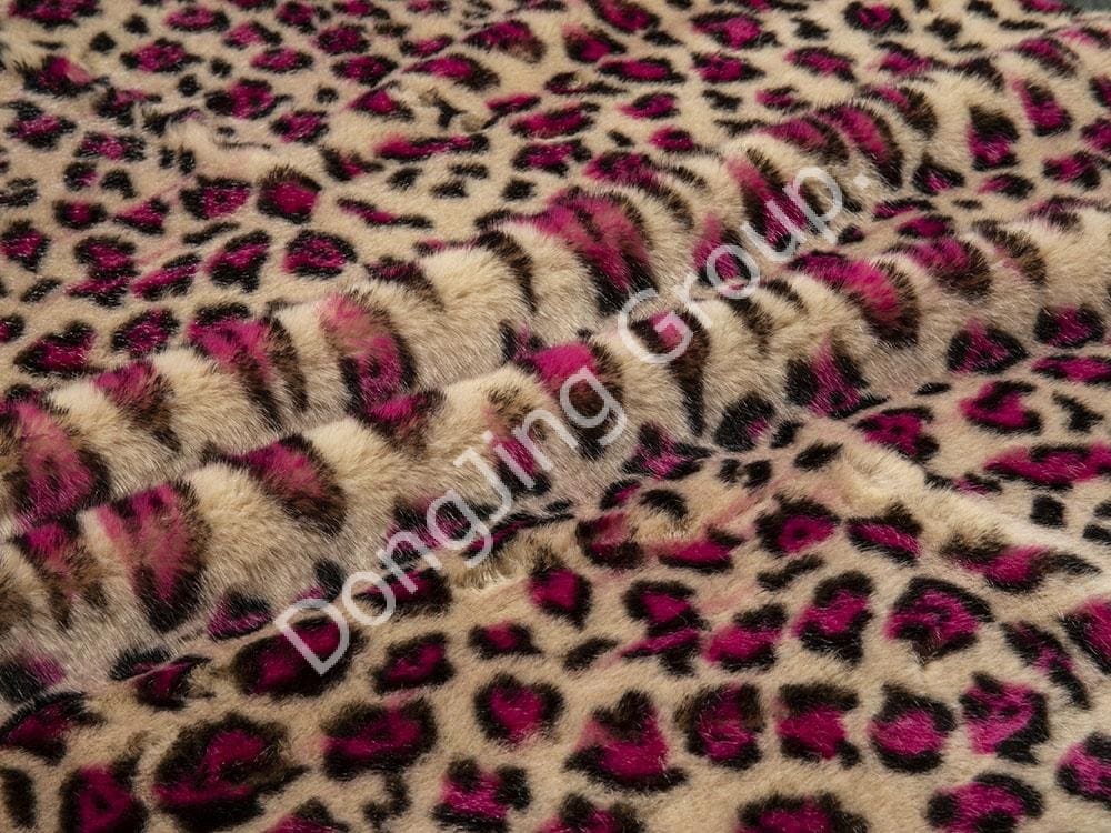 9HG0158-Rijst Luipaard Luipaard Print faux fur fabric