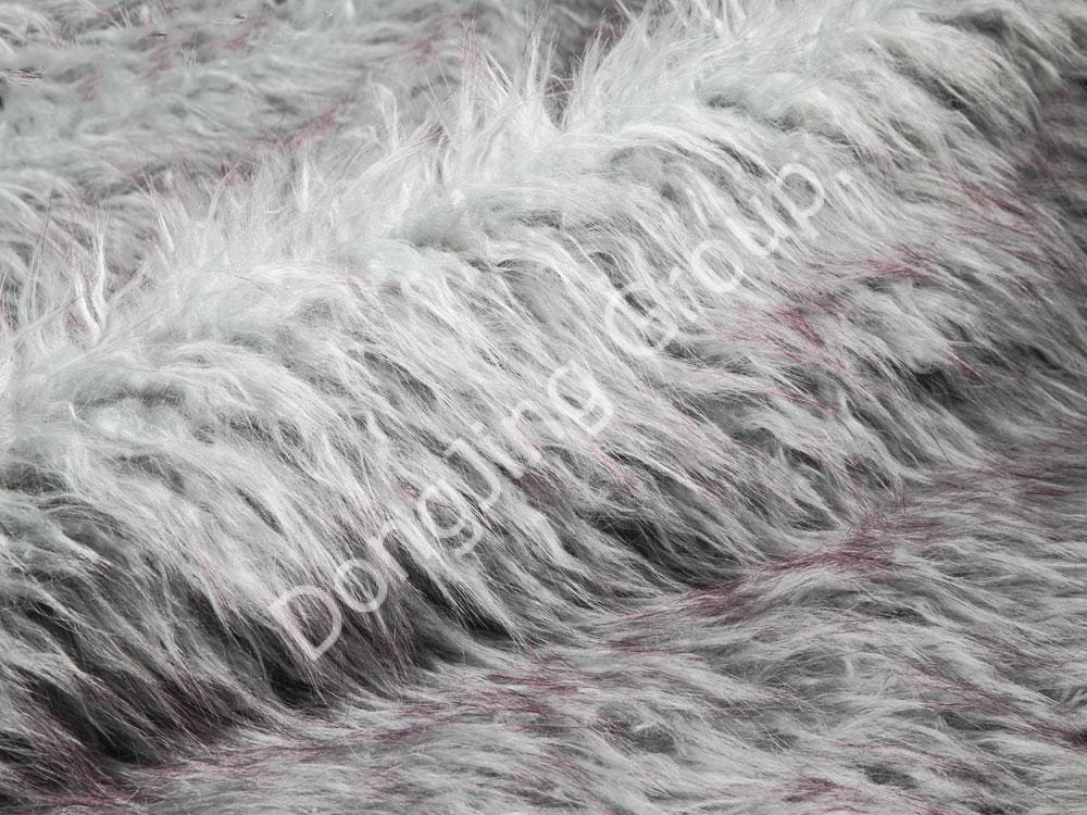 9KW0336-Helderblauwe wollen punt duwt strandwol faux fur fabric