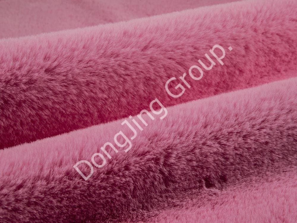 9T0122-Warp gebreid effen konijnenhaar faux fur fabric