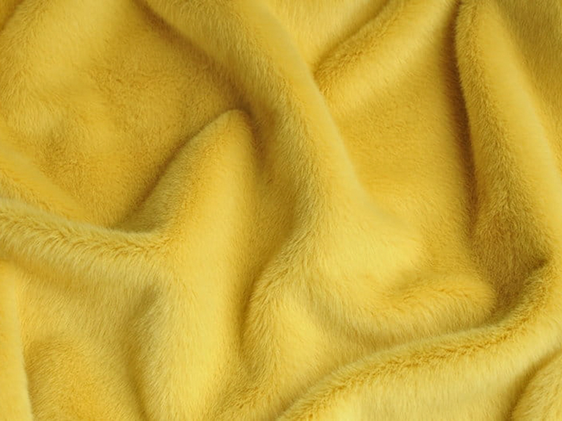 9T1674-Citroengeel faux fur fabric