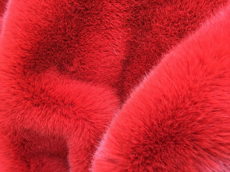 XD0006-Rood grind Golden Fox faux fur fabric