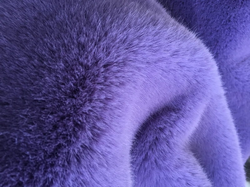 XD0014-Violet Gouden Vos faux fur fabric