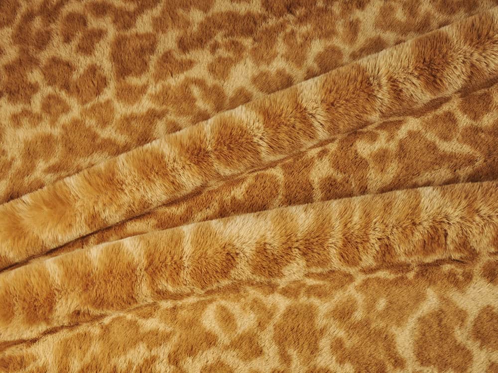 XKT0402-Diep oranje Alice Bunny Down faux fur fabric